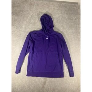 Jordan Men's Dri-FIT Sport Crossover Fleece Hoodie medium purple
